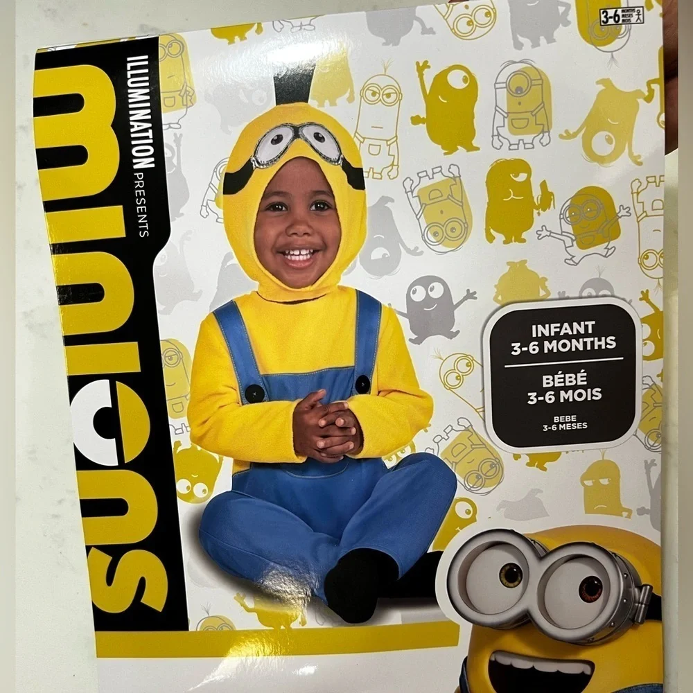 Infant Minion Costume with Hood